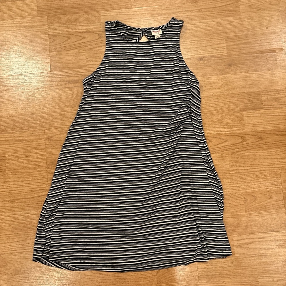 Mossimo Supply Co. Black and White Striped Top